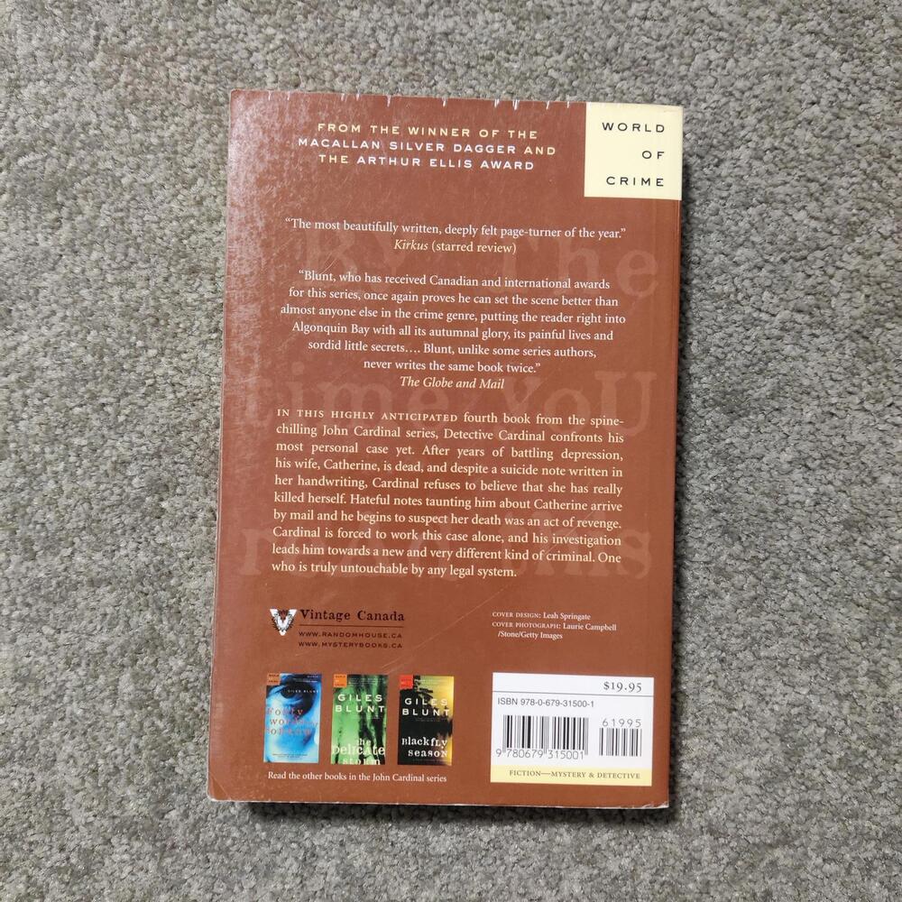 By the Time You Read This – John Cardinal Mystery by Giles Blunt - Picture 3 of 5